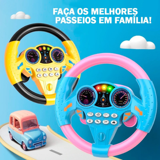 Volante Educativo Interativo com Luz e Som