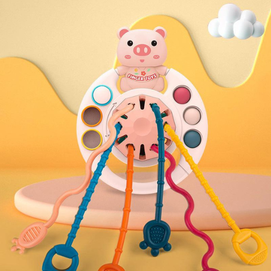 Brinquedo Sensorial de Cordões