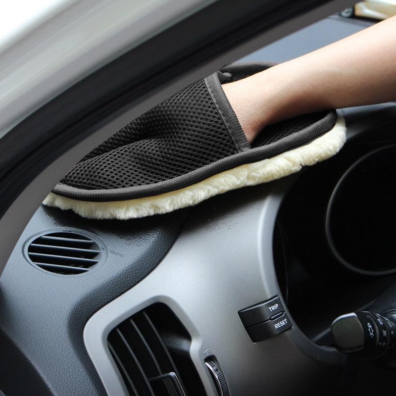 Luva de Lã Anti-Risco para Lavar Carro e Moto