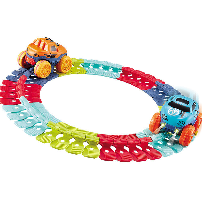 Pista de Corrida Mágica Flexível + Carrinho Elétrico