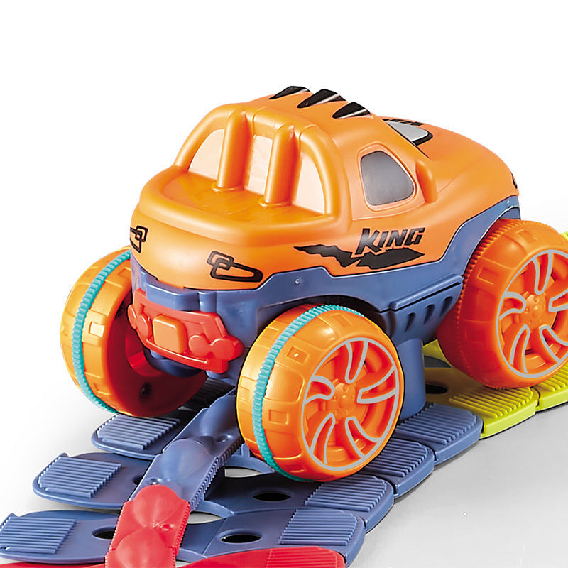 Pista de Corrida Mágica Flexível + Carrinho Elétrico