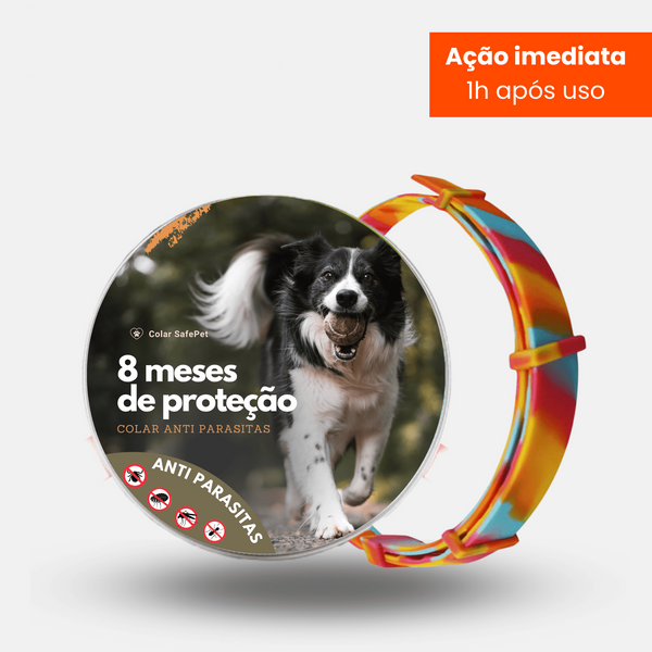 Colar Antipulgas e Carrapatos - 8 Meses de Proteção