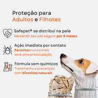 Colar Antipulgas e Carrapatos - 8 Meses de Proteção