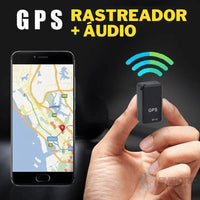 Mini Rastreador GPS com Áudio - Rastreia e Grava Audio - GF-07