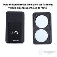 Mini Rastreador GPS com Áudio - Rastreia e Grava Audio - GF-07