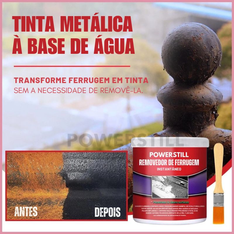 Removedor de Ferrugem Instantâneo 300g - 10 Anos de Proteção